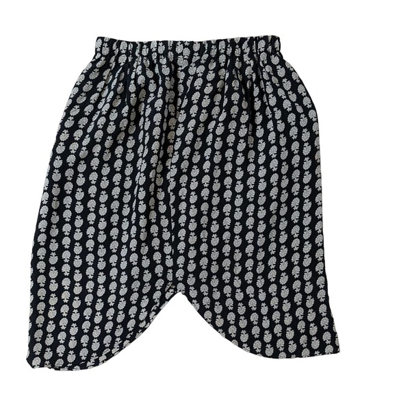 Madewell Black and Tan Knee Length Lightweight Silk Skirt Size Medium - Picture 7 of 9